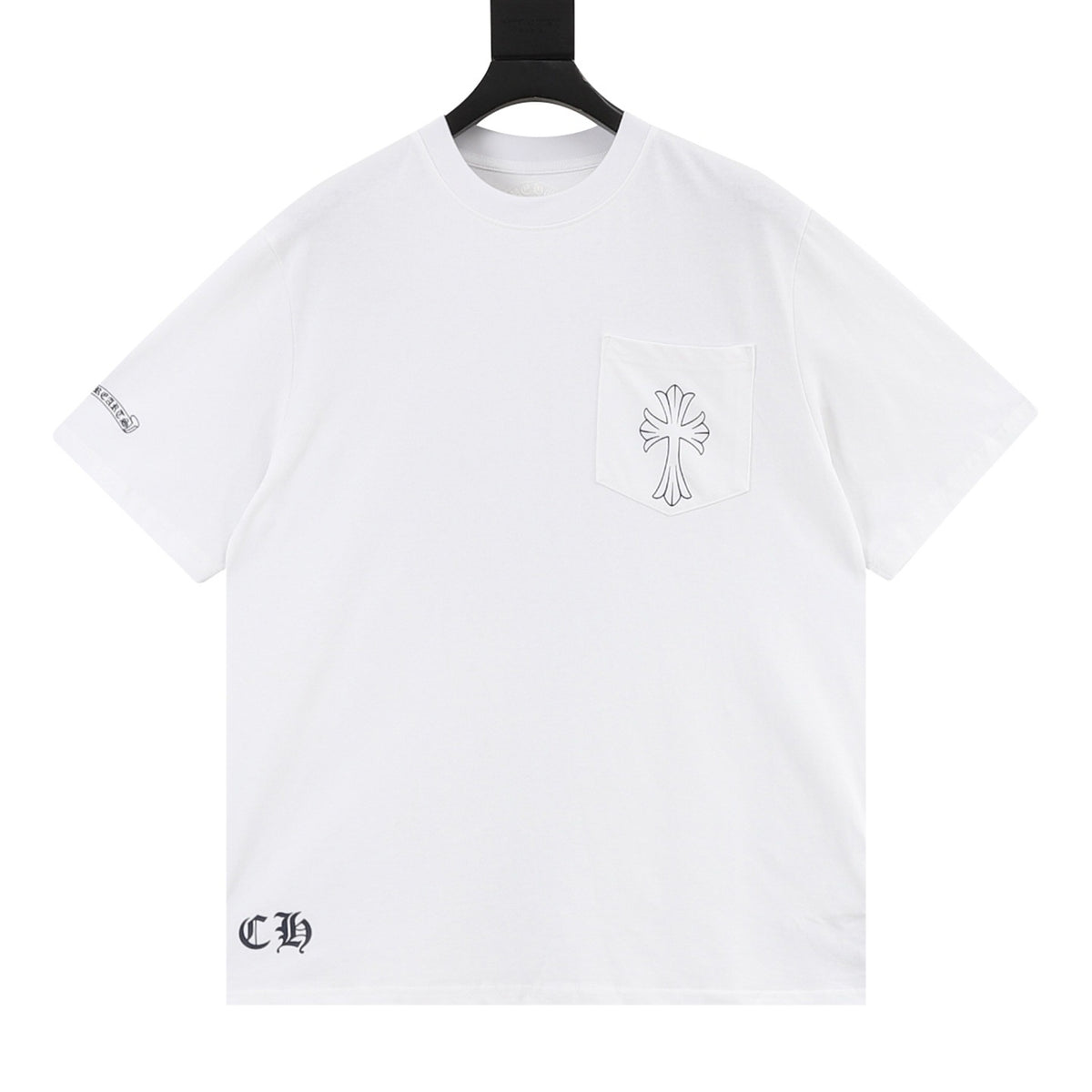 Chrome Hearts Gothic Script Cross T-Shirt front view