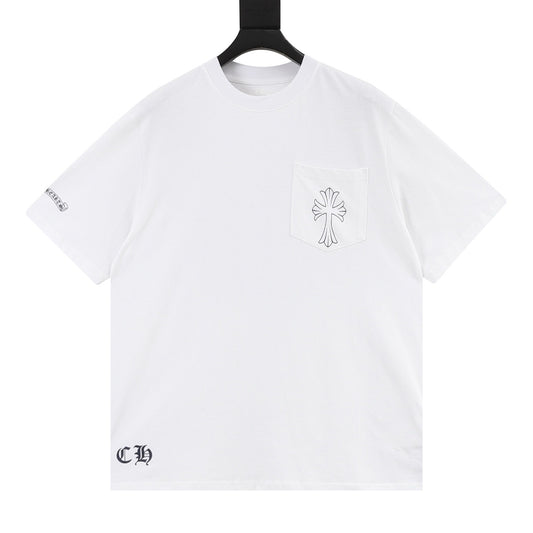 Chrome Hearts Gothic Script Cross T-Shirt front view