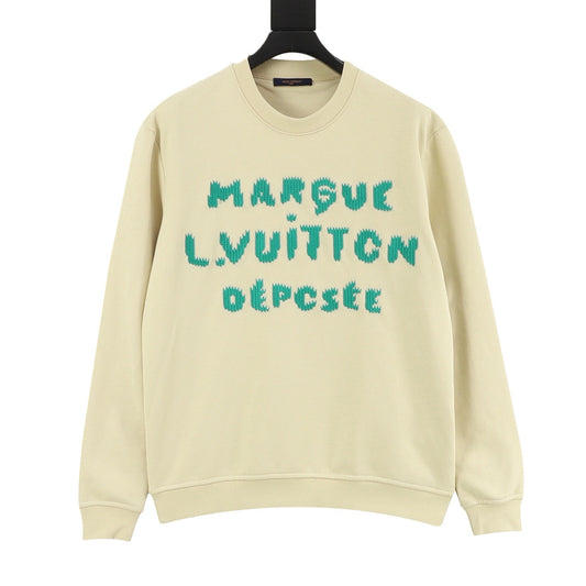 Louis Vuitton 26FW Embroidered Logo Sweatshirt - Grey front view