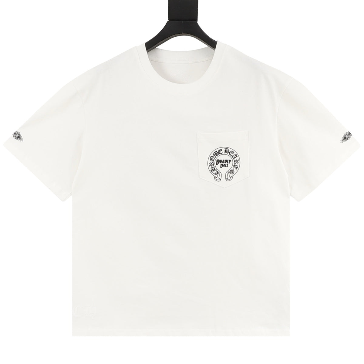 Chrome Hearts Woman and Horseshoe Print T-Shirt front view