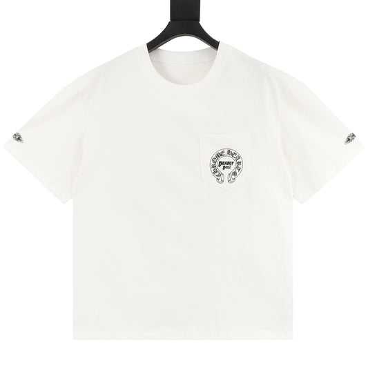Chrome Hearts Woman and Horseshoe Print T-Shirt front view