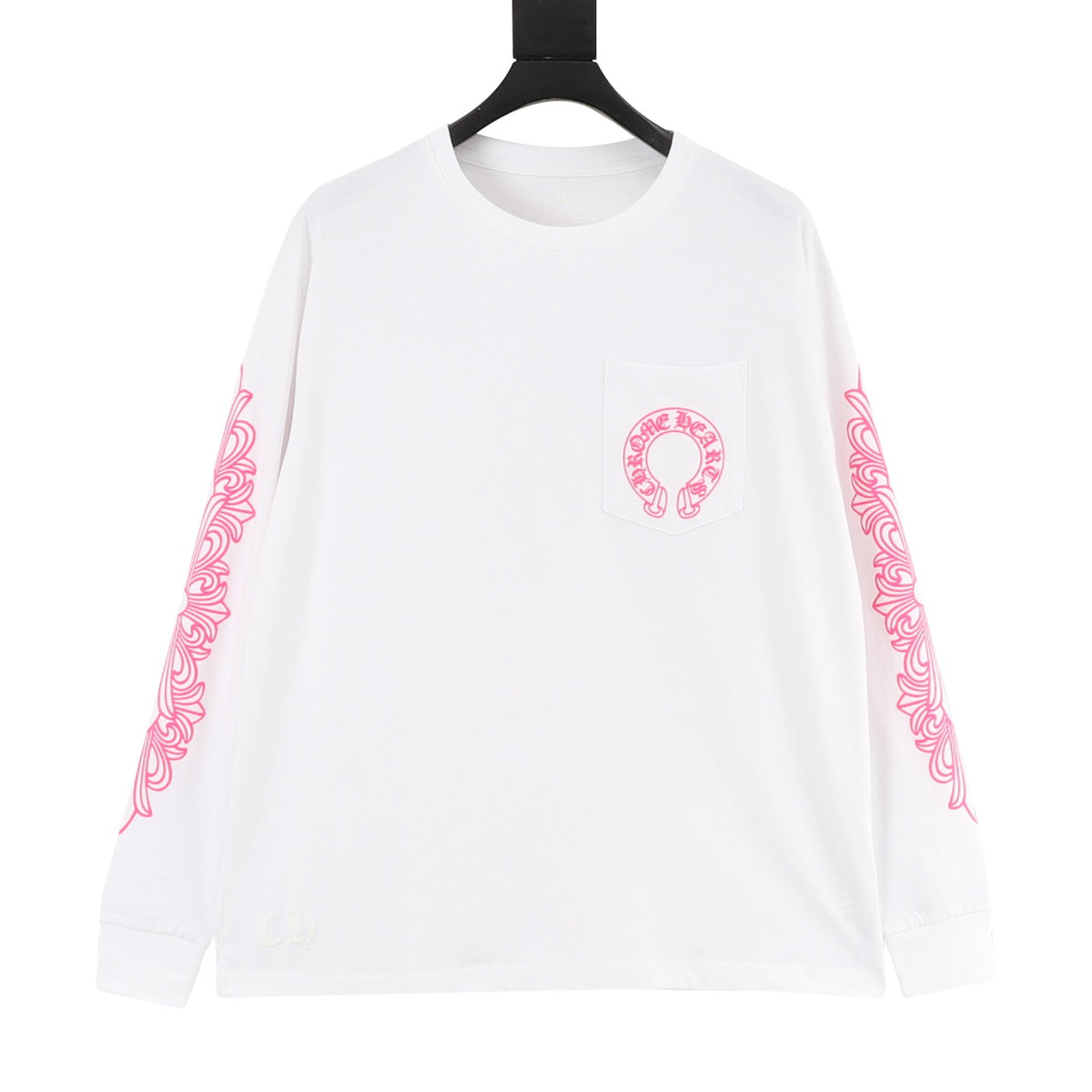 Chrome Hearts Scroll Print Long-Sleeve T-Shirt front view