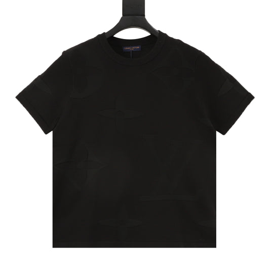 Louis Vuitton Tonal Monogram Jacquard Knit T-Shirt front view