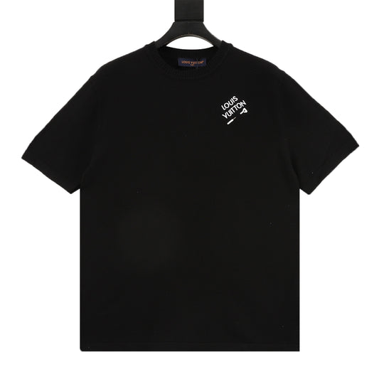 Louis Vuitton Pin Embroidered Knit T-Shirt front view