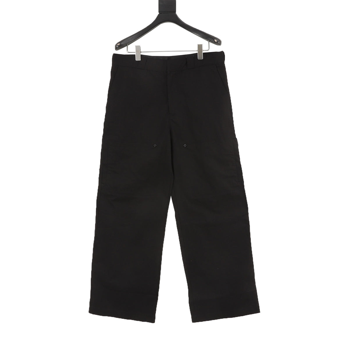 Louis Vuitton Cotton Cargo Trousers - Black front view