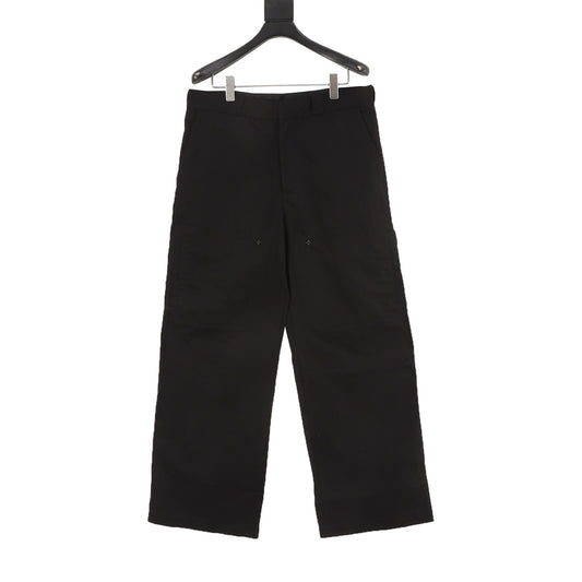 Louis Vuitton Cotton Cargo Trousers - Black front view