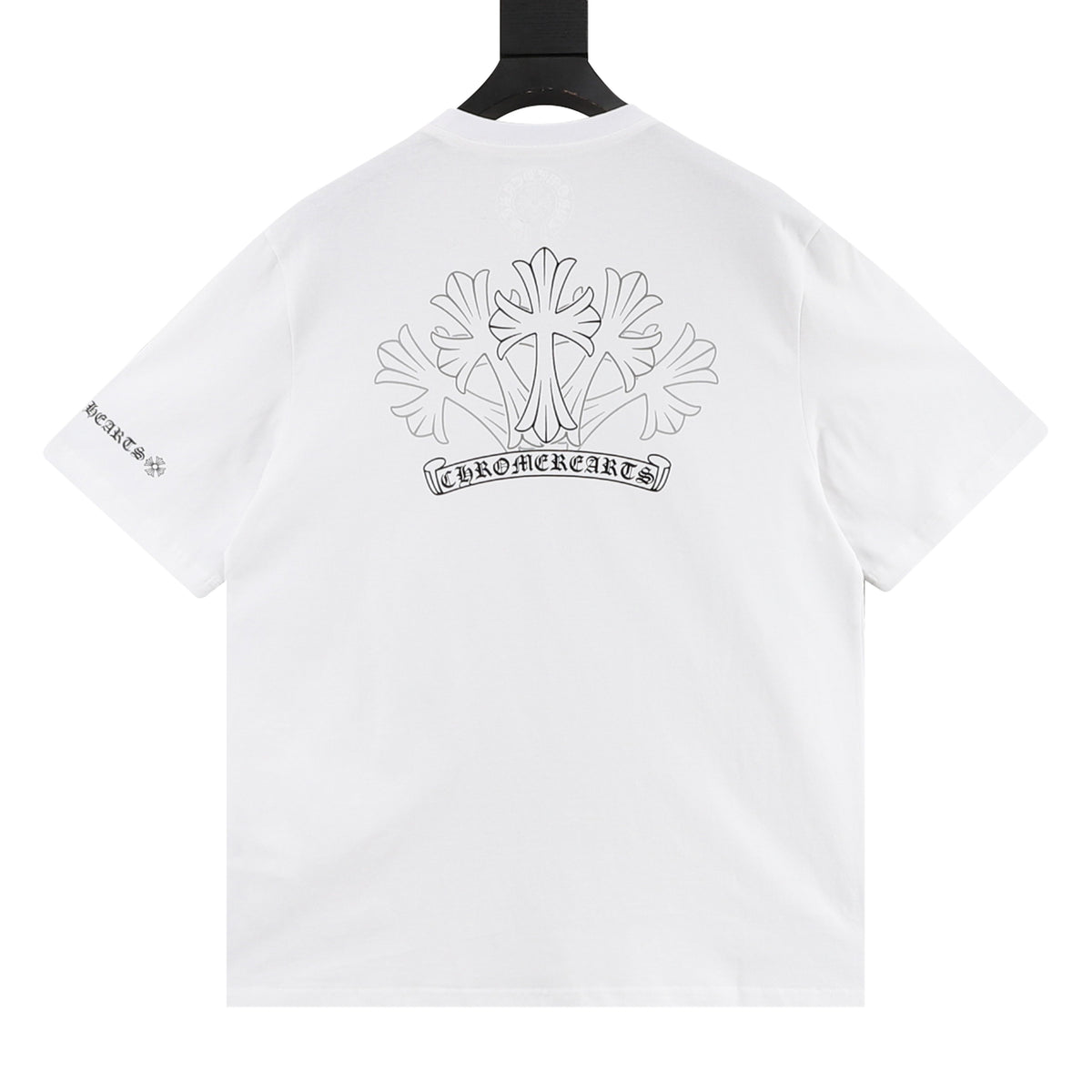 Chrome Hearts Sketch Cross Print T-Shirt front view