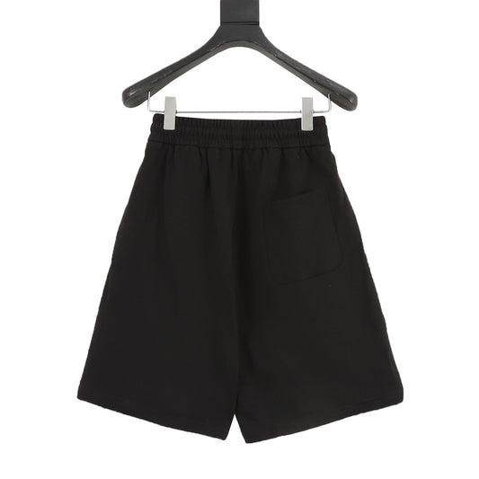 Louis Vuitton Laser-Cut Applique Logo Shorts front view
