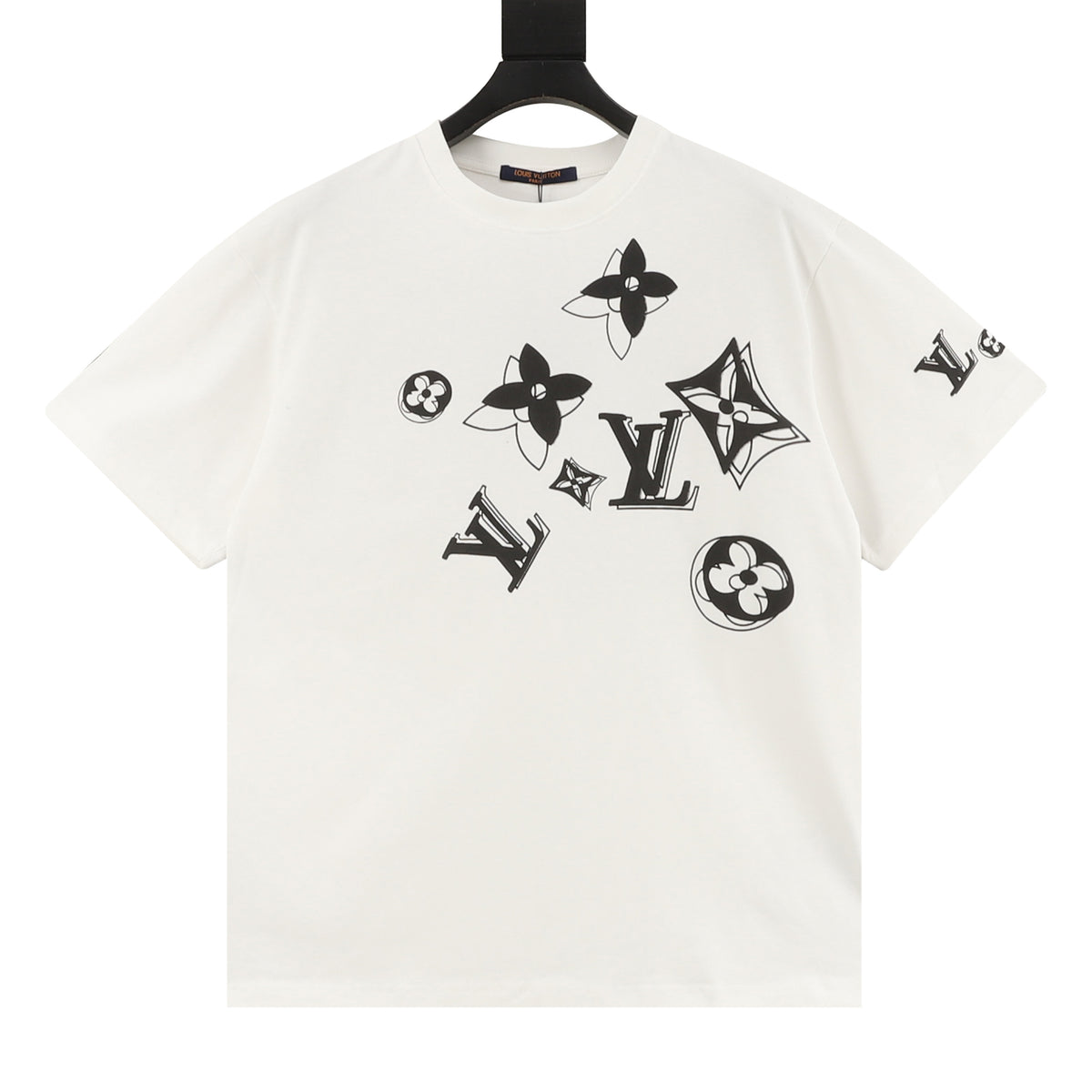 Louis Vuitton Shadow Multi-Logo Print T-Shirt front view
