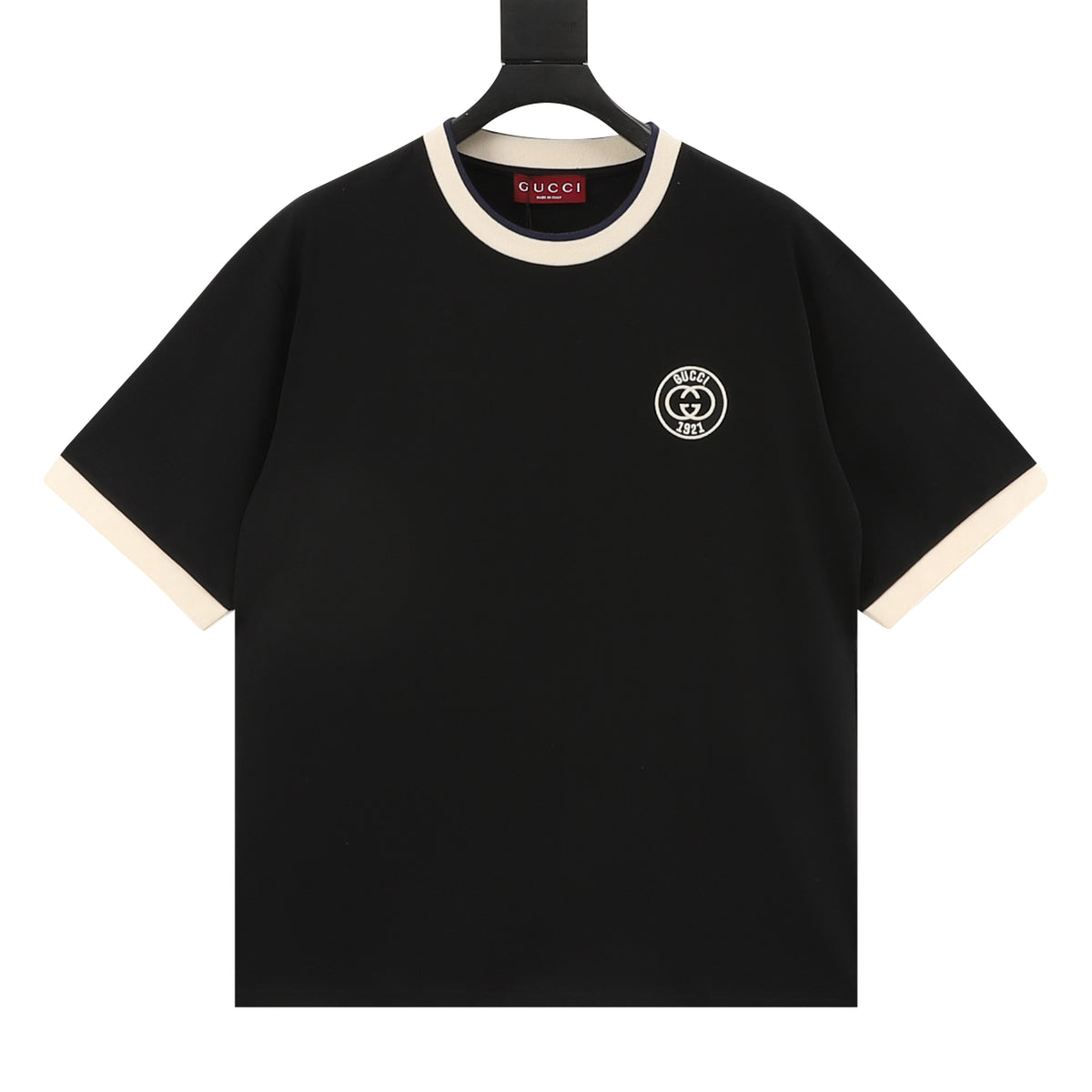 Gucci 1921 Double G Embroidered T-Shirt front view