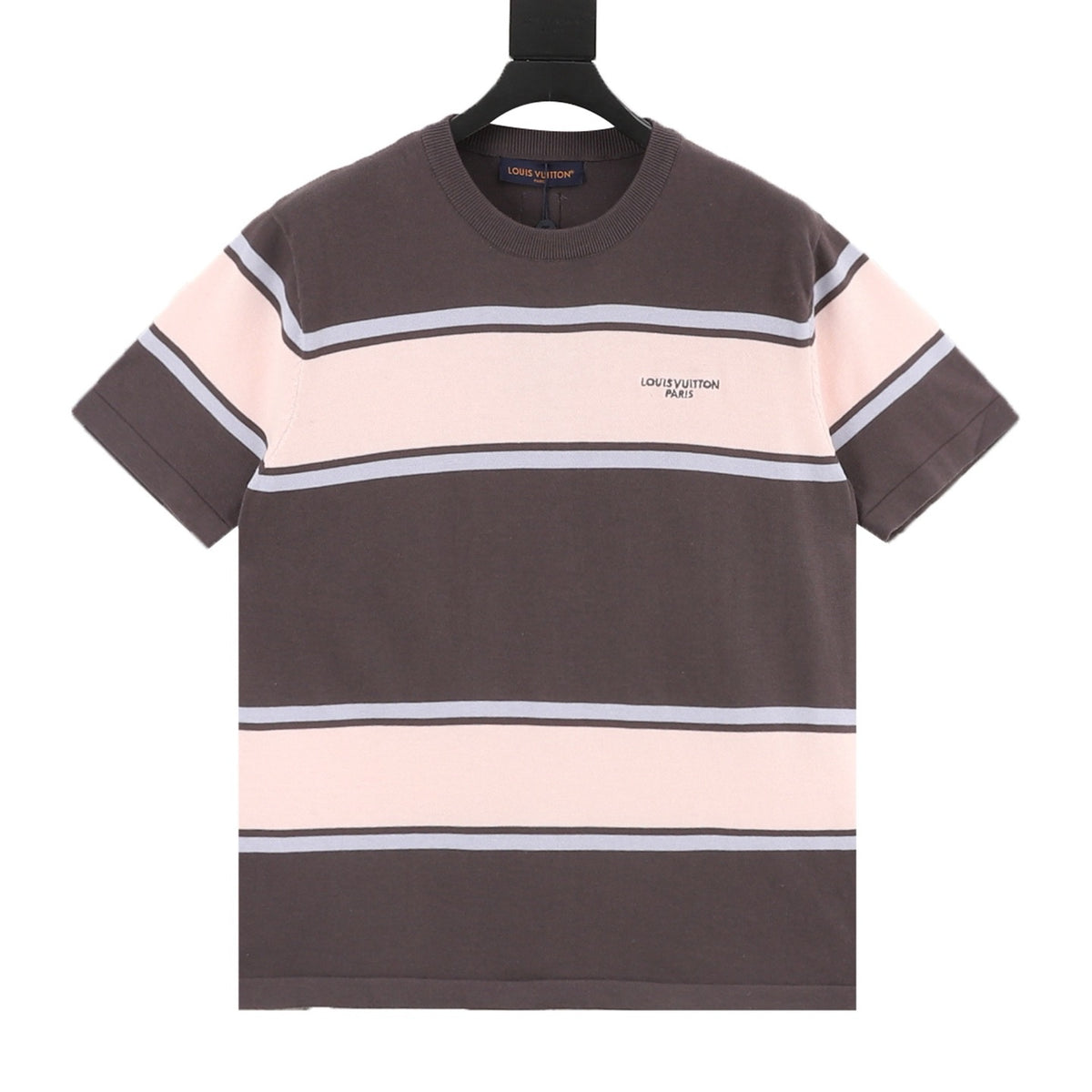 Louis Vuitton Color-Block Stripe Knit T-Shirt front view