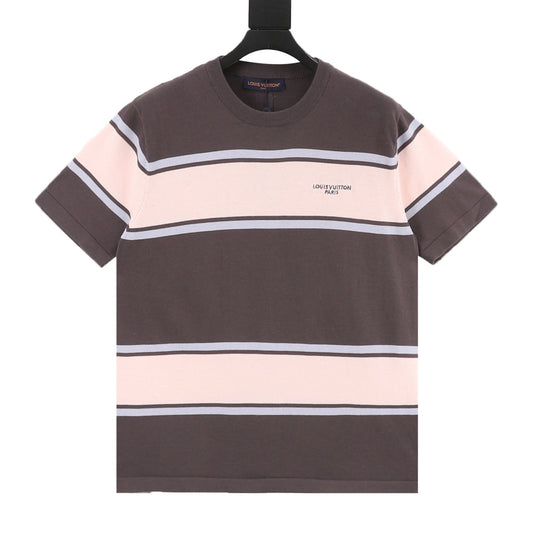 Louis Vuitton Color-Block Stripe Knit T-Shirt front view