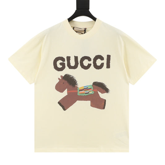 Gucci Playful Cartoon Print T-Shirt front view