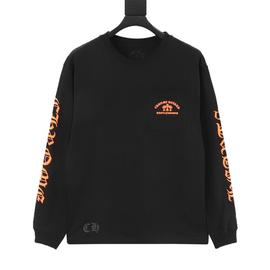 Chrome Hearts Pocket Cross Print Long-Sleeve T-Shirt front view