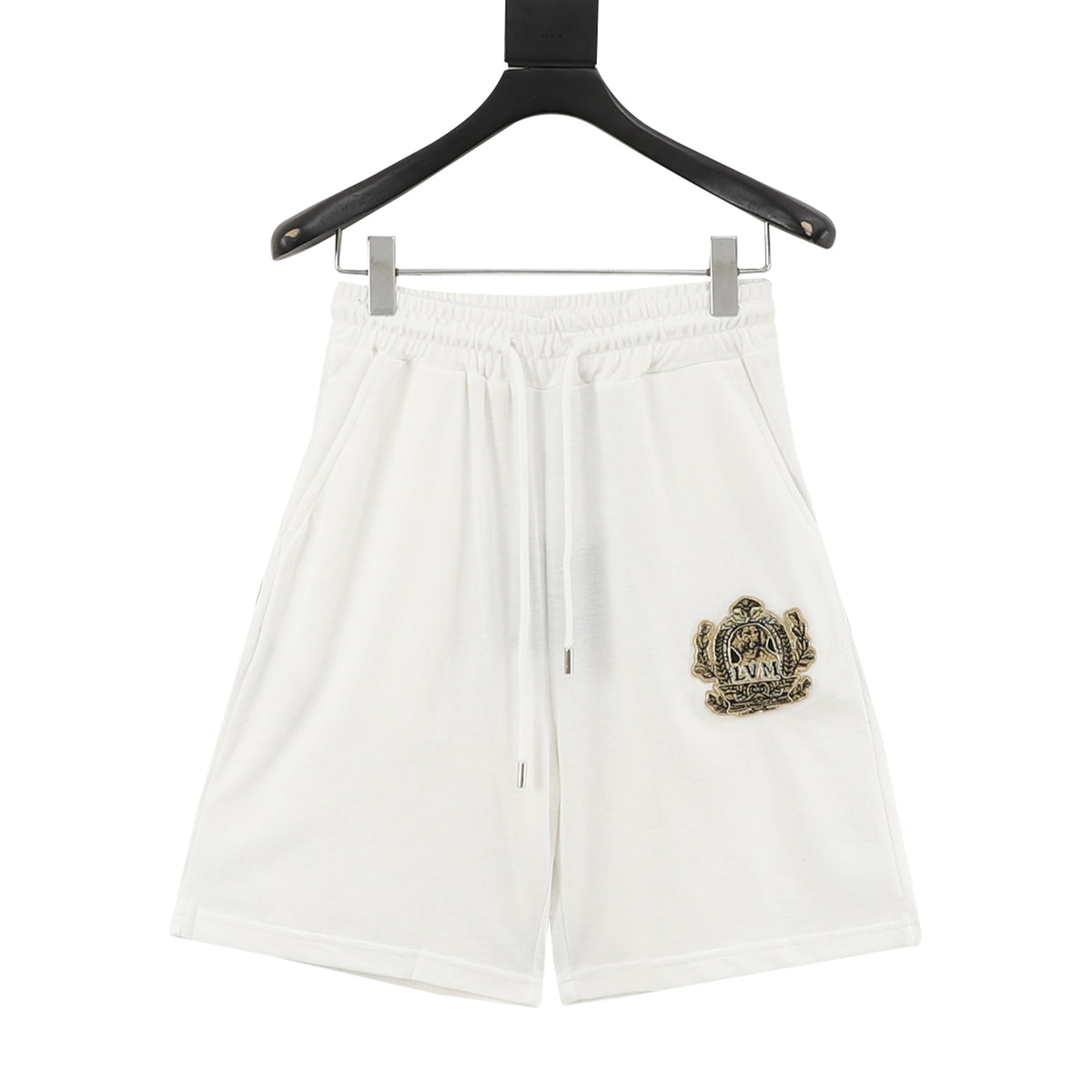Louis Vuitton Embroidered Badge Damier Shorts front view