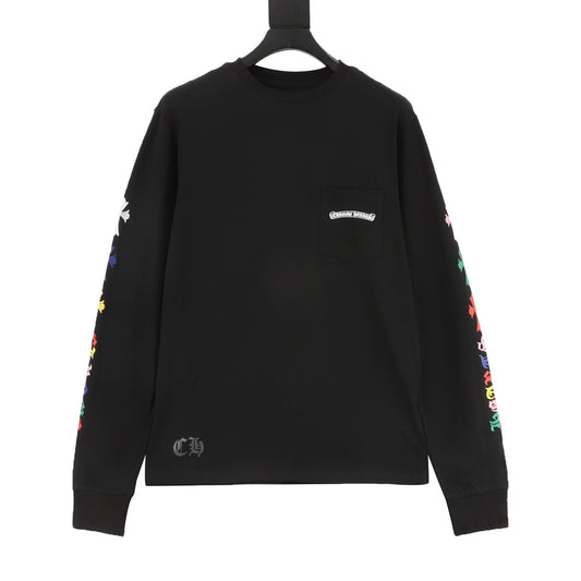 Chrome Hearts Scroll Print Long-Sleeve T-Shirt front view