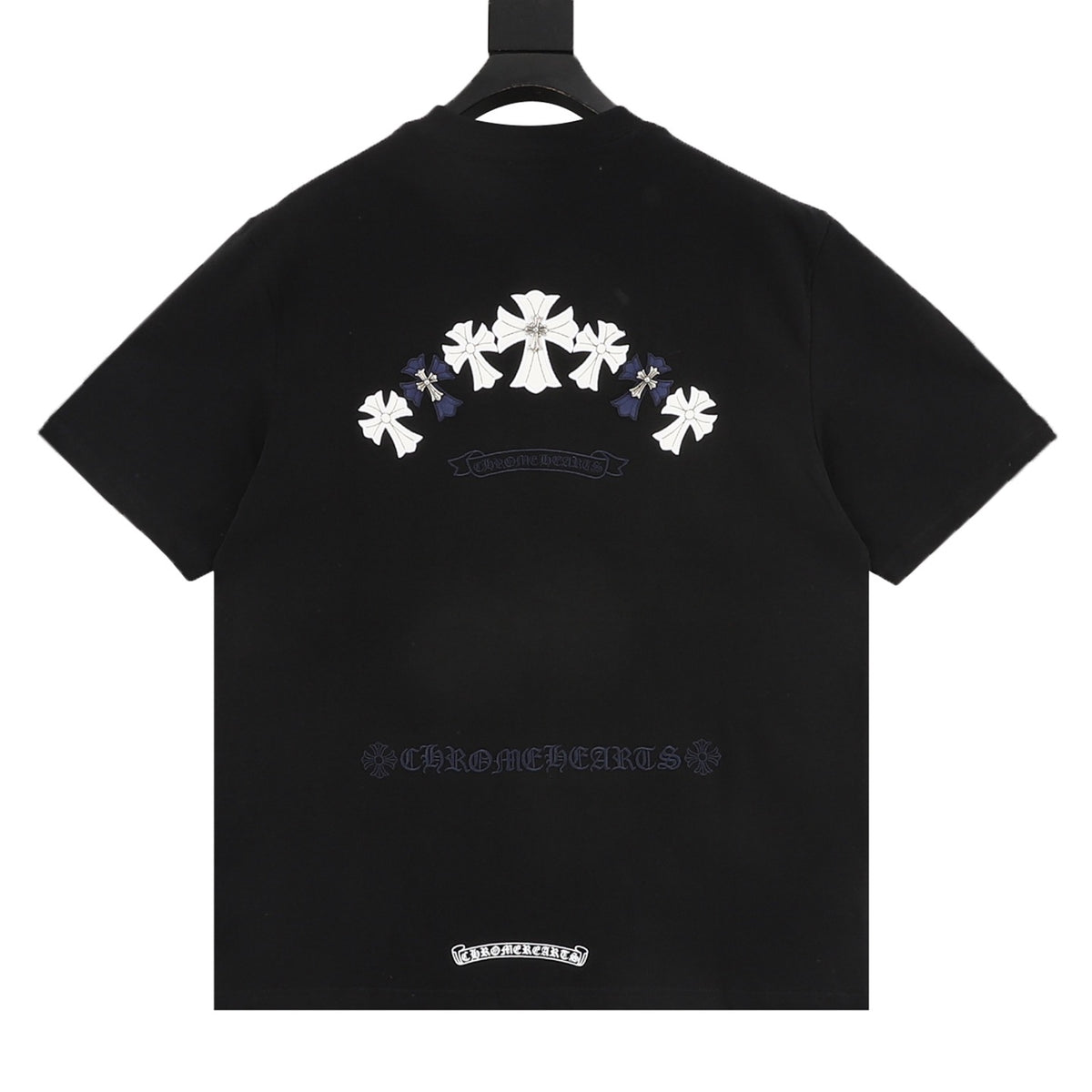 Chrome Hearts Gothic Script Cross T-Shirt front view