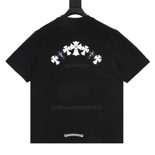 Chrome Hearts Gothic Script Cross T-Shirt front view