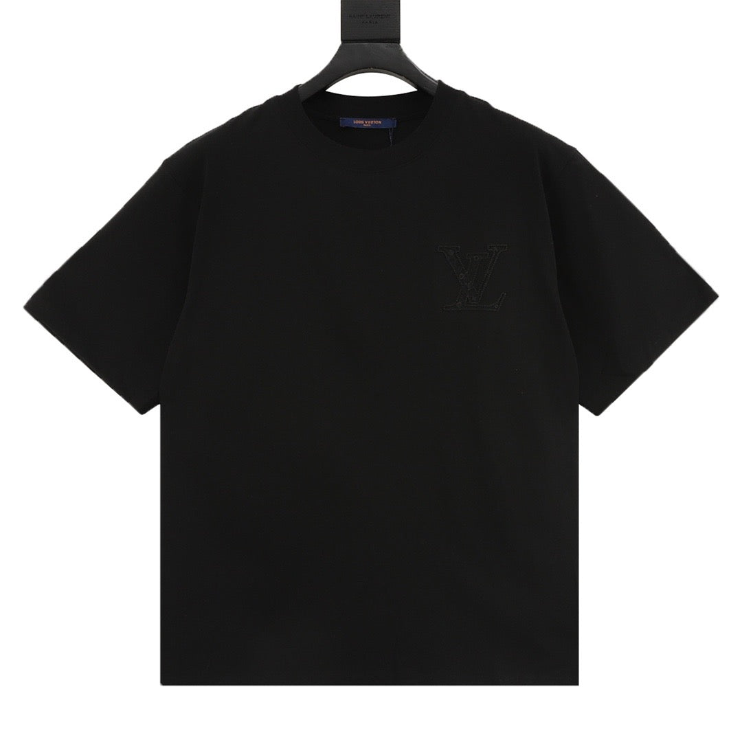 Louis Vuitton Tonal Arch Logo Embroidered T-Shirt front view