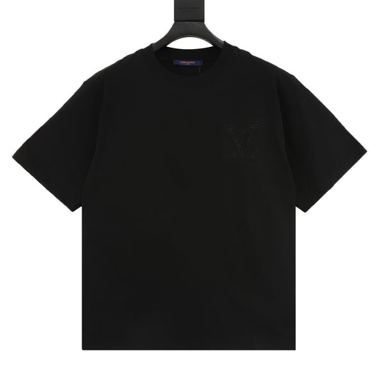 Louis Vuitton Tonal Arch Logo Embroidered T-Shirt front view