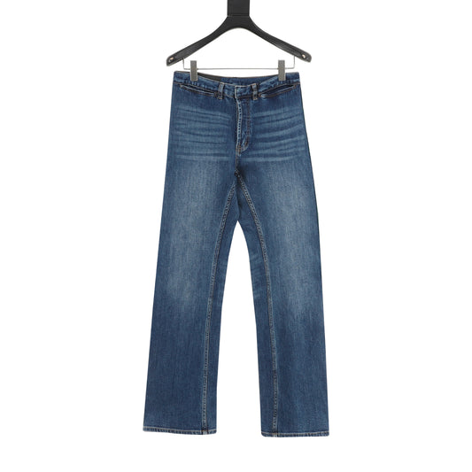 Gucci Web-Stripe Slim Straight Jeans front view