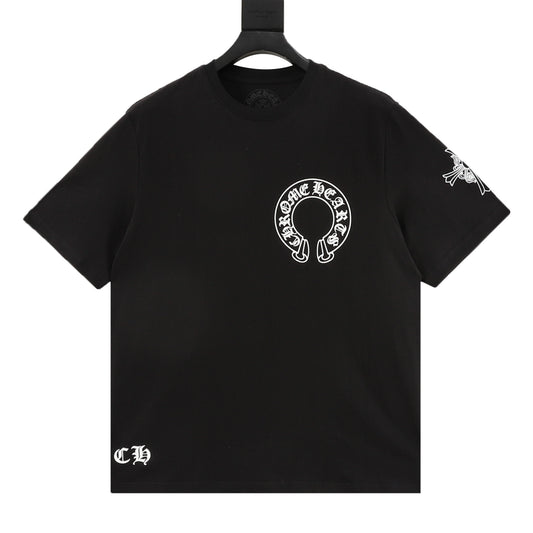 Chrome Hearts Horseshoe Cross Print T-Shirt front view
