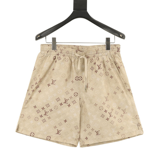 Louis Vuitton Monogram Shorts - Khaki front view