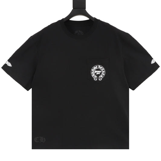 Chrome Hearts Woman and Horseshoe Print T-Shirt front view