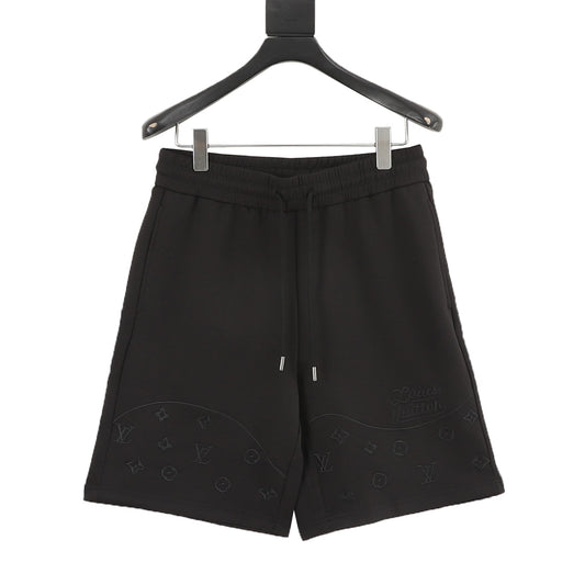 Louis Vuitton Tonal Half-Monogram Embroidered Shorts front view