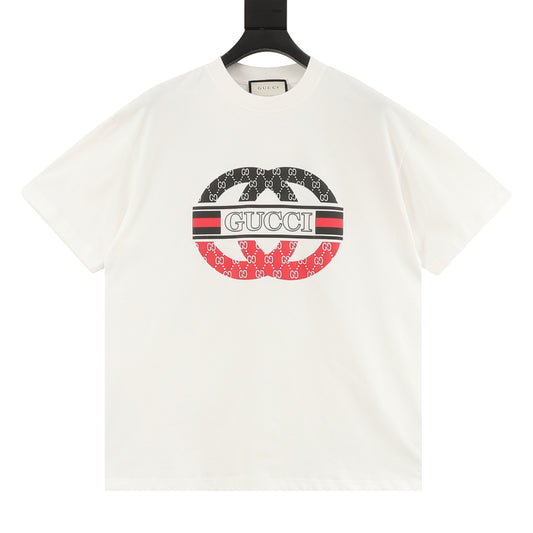 Gucci Contrast Double G Logo T-Shirt front view
