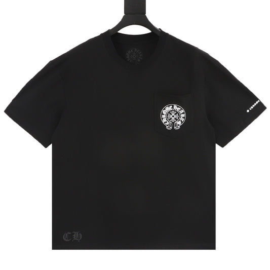 Chrome Hearts Pocket Horseshoe Cross T-Shirt front view