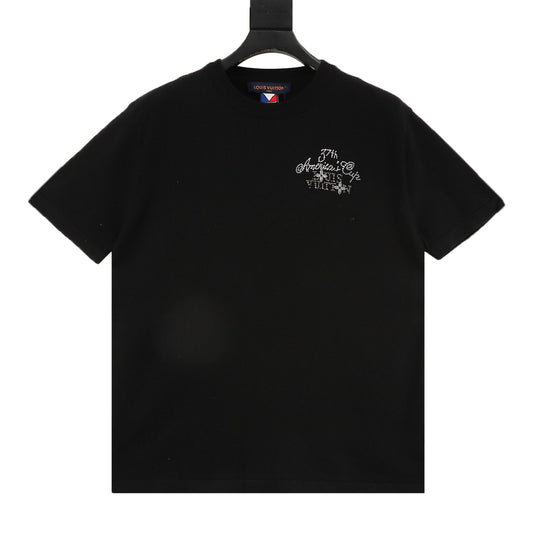 Louis Vuitton America's Cup Crystal Knit T-Shirt front view