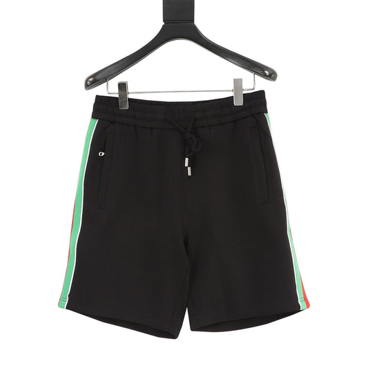 Gucci Web-Stripe Double G Embroidered Sport Shorts front view