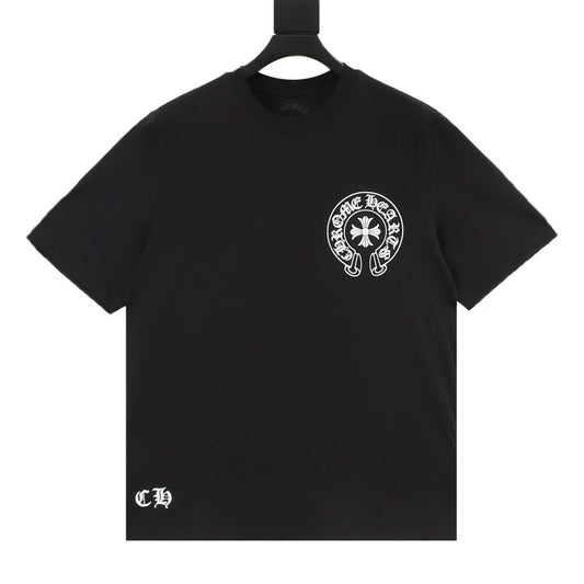 Chrome Hearts Horseshoe Cross Print T-Shirt front view