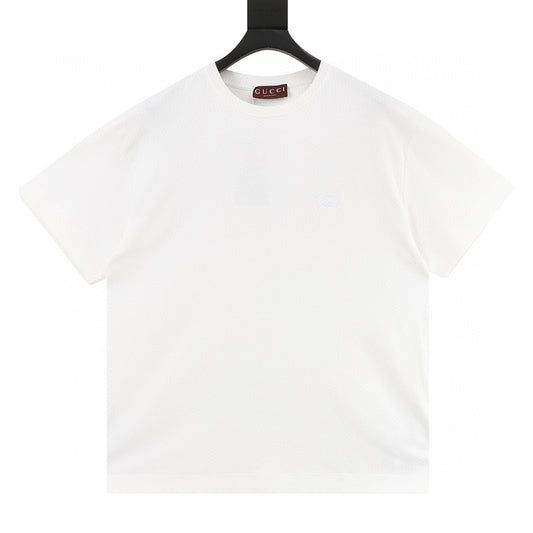 Gucci Interlocking Double G Embroidered T-Shirt front view