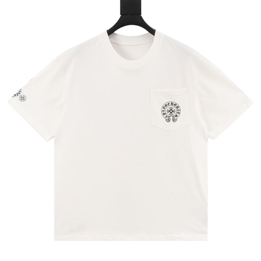 Chrome Hearts Multicolor Cross Print T-Shirt front view