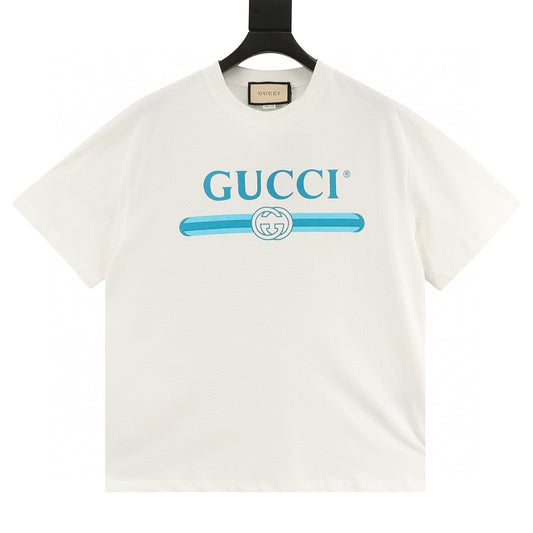 Gucci Summer Belt Print T-Shirt front view