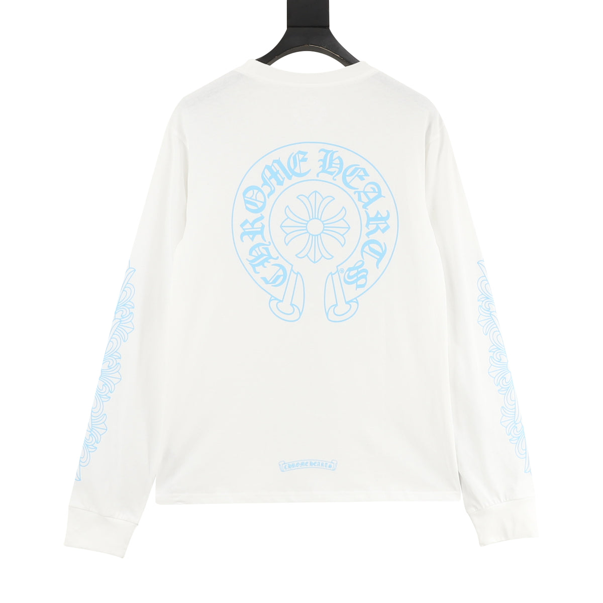 Chrome Hearts Gothic Script Horseshoe Long-Sleeve T-Shirt front view