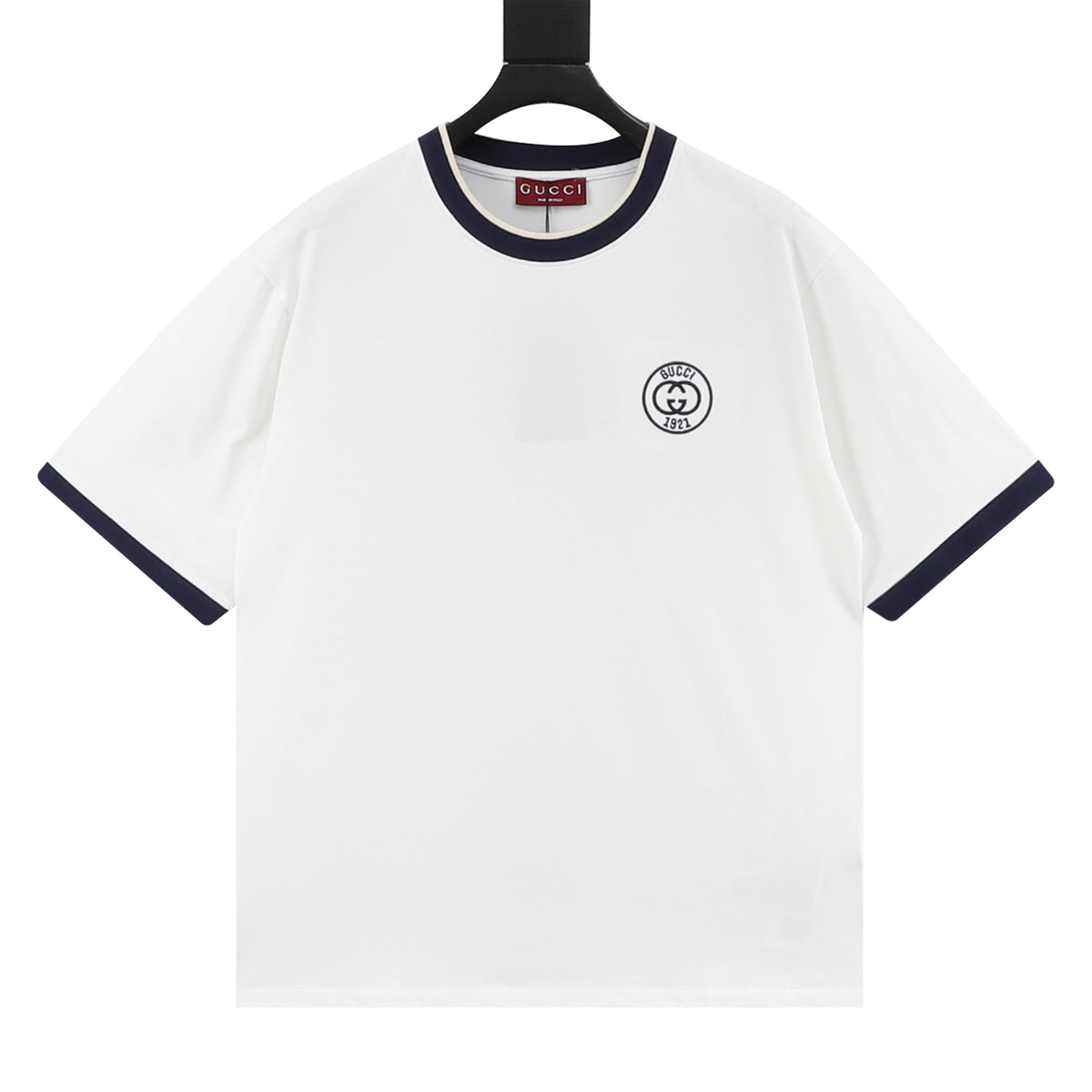 Gucci 1921 Double G Embroidered T-Shirt front view