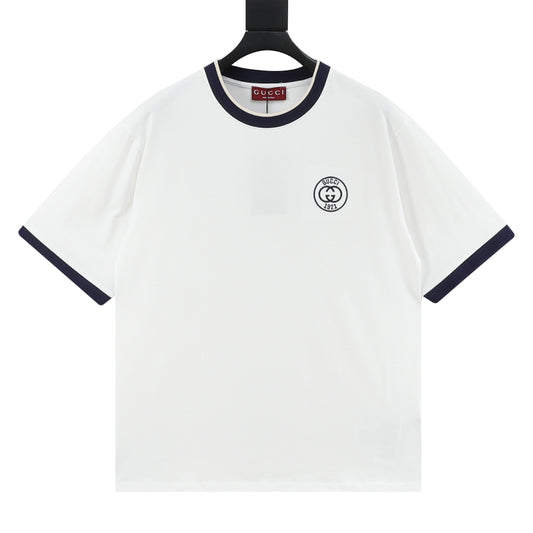 Gucci 1921 Double G Embroidered T-Shirt front view
