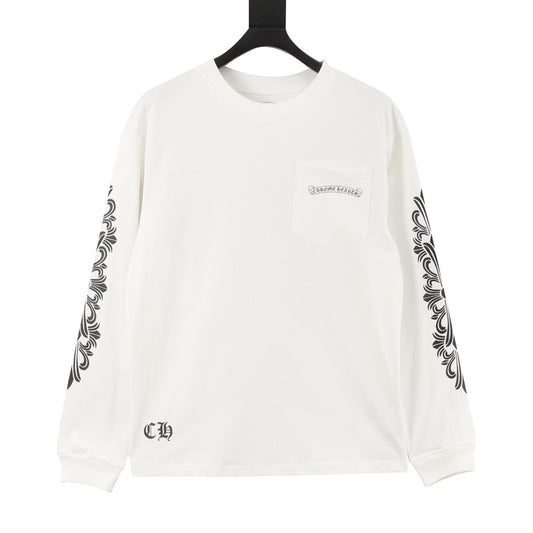 Chrome Hearts Dagger Print Long-Sleeve T-Shirt front view