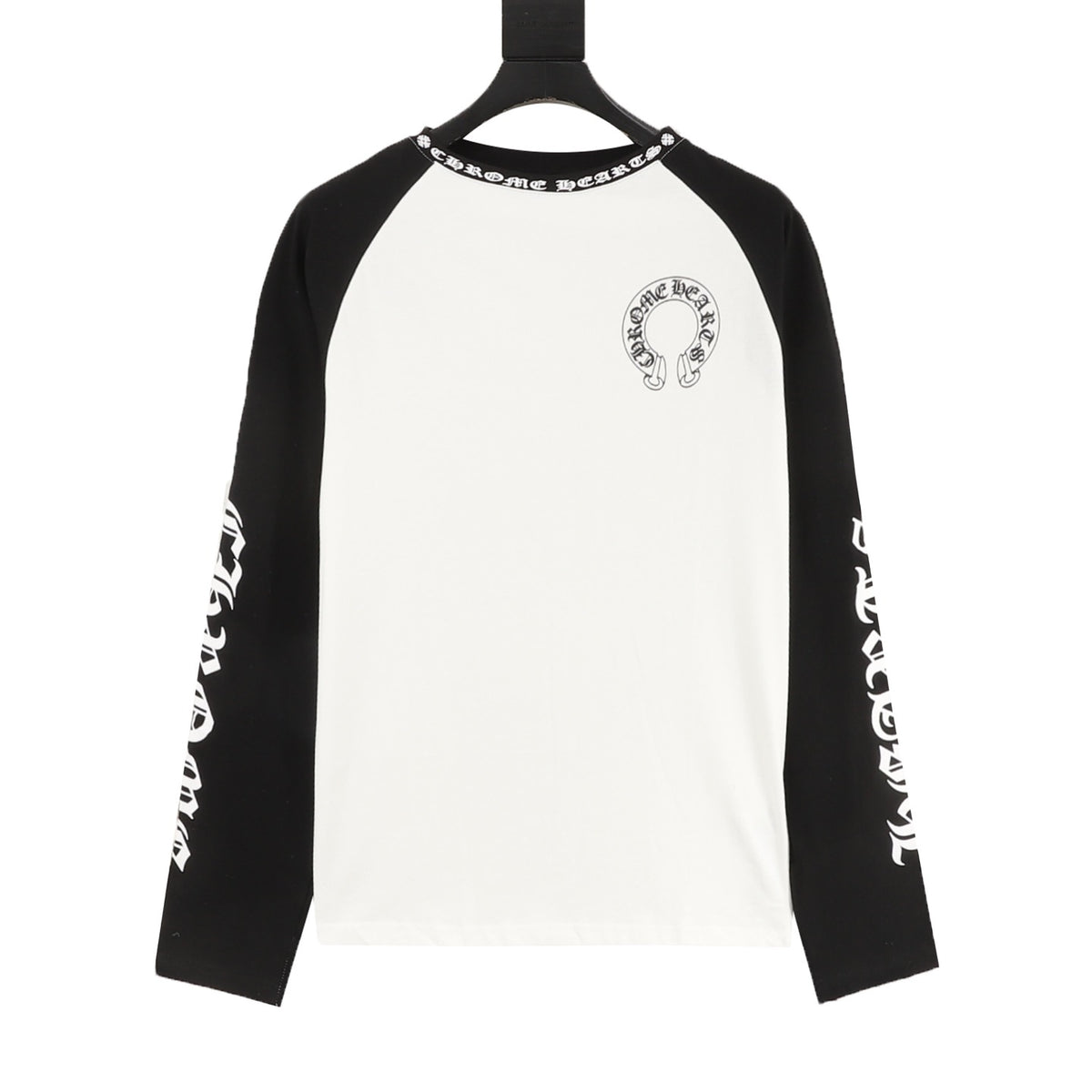 Chrome Hearts Black Label Panel Print Long-Sleeve T-Shirt front view