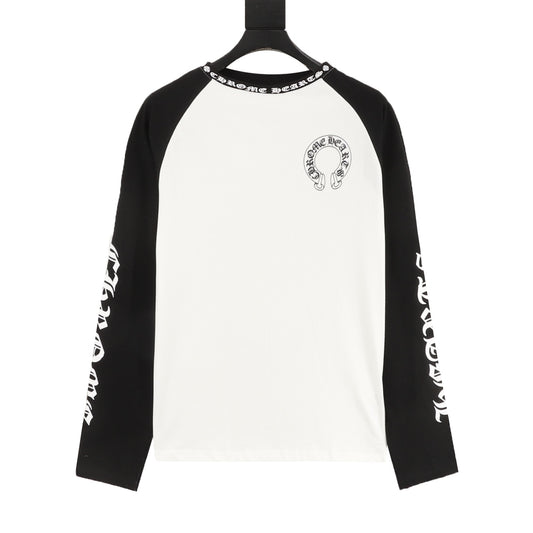 Chrome Hearts Black Label Panel Print Long-Sleeve T-Shirt front view