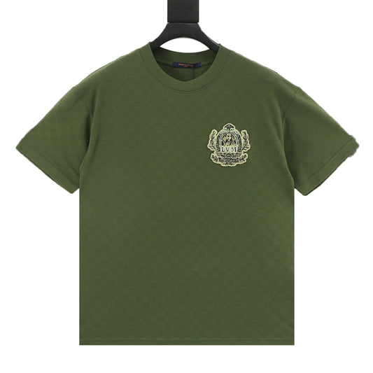 Louis Vuitton Embroidered Badge Damier T-Shirt front view