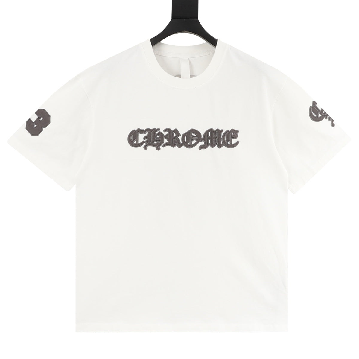 Chrome Hearts Gothic Script Patch Embroidered T-Shirt front view