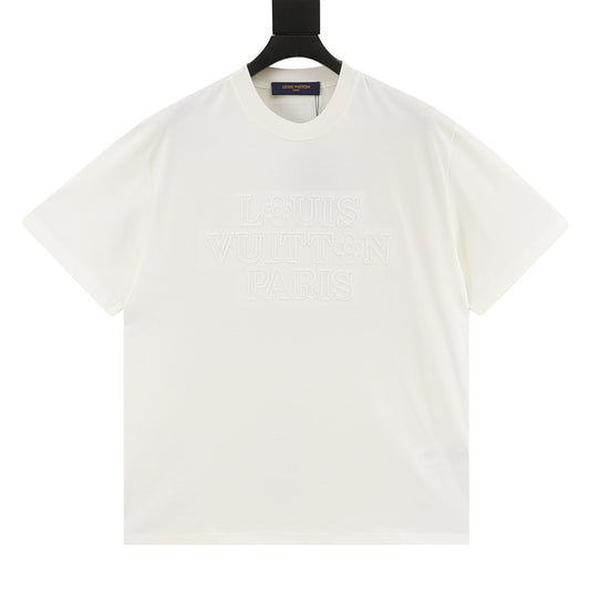 Louis Vuitton Arch Slogan Embroidered T-Shirt front view