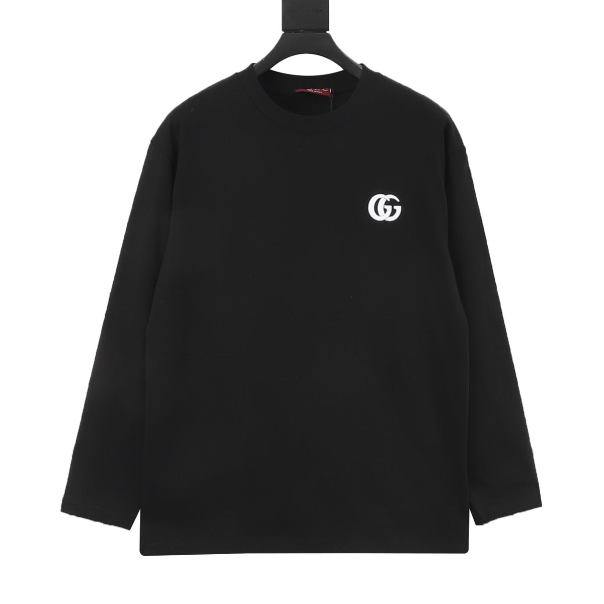 Gucci Interlocking Double G Embroidered Long-Sleeve Shirt front view