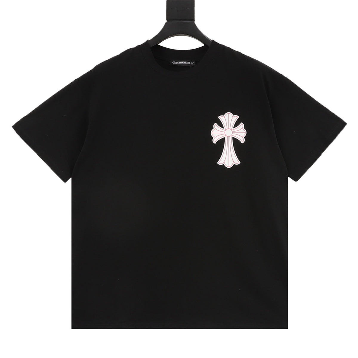 Chrome Hearts Black and Red Cross T-Shirt front view