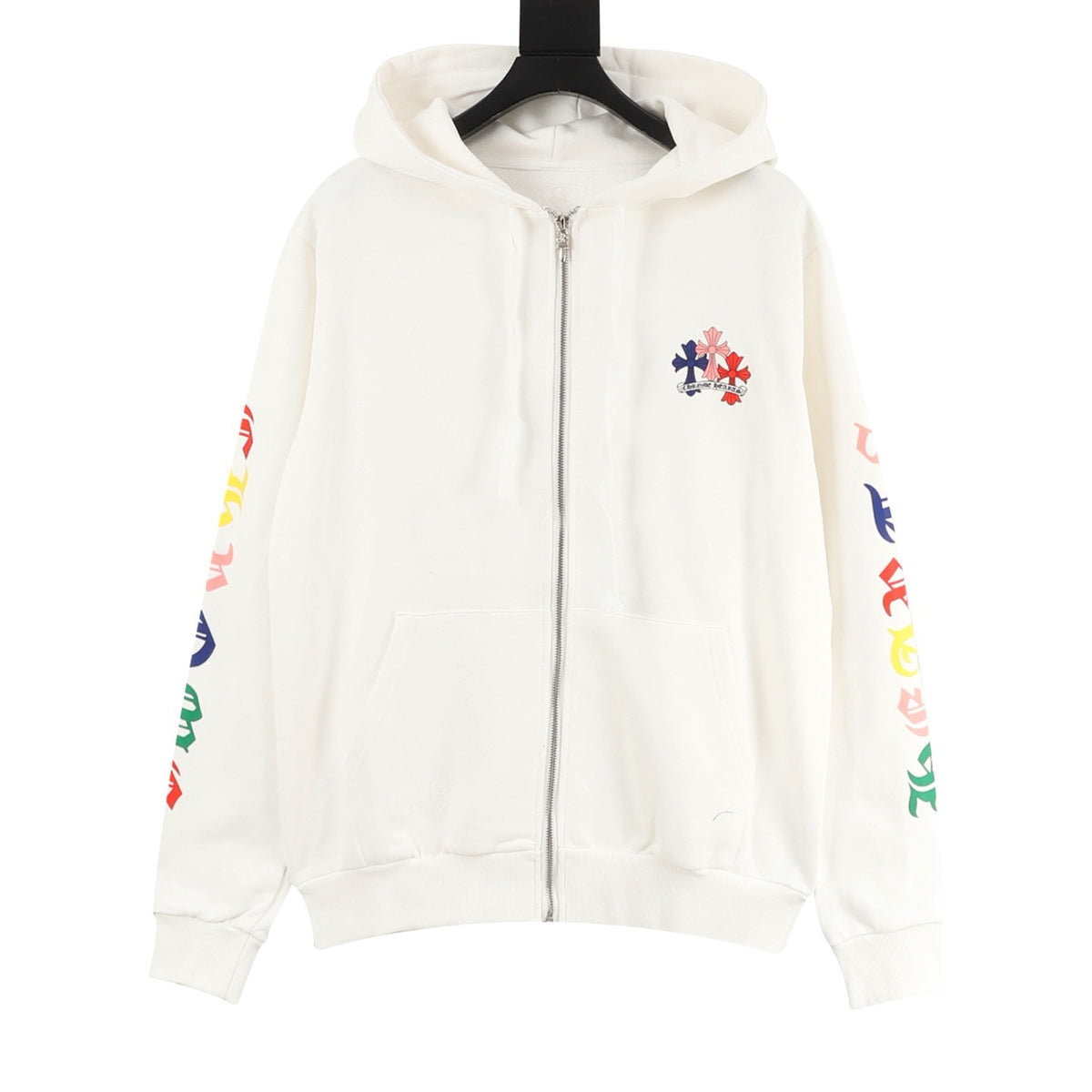 Chrome Hearts All-Over Cross Print Zip Jacket front view