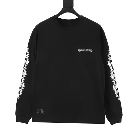 Chrome Hearts Dagger Print Long-Sleeve T-Shirt front view